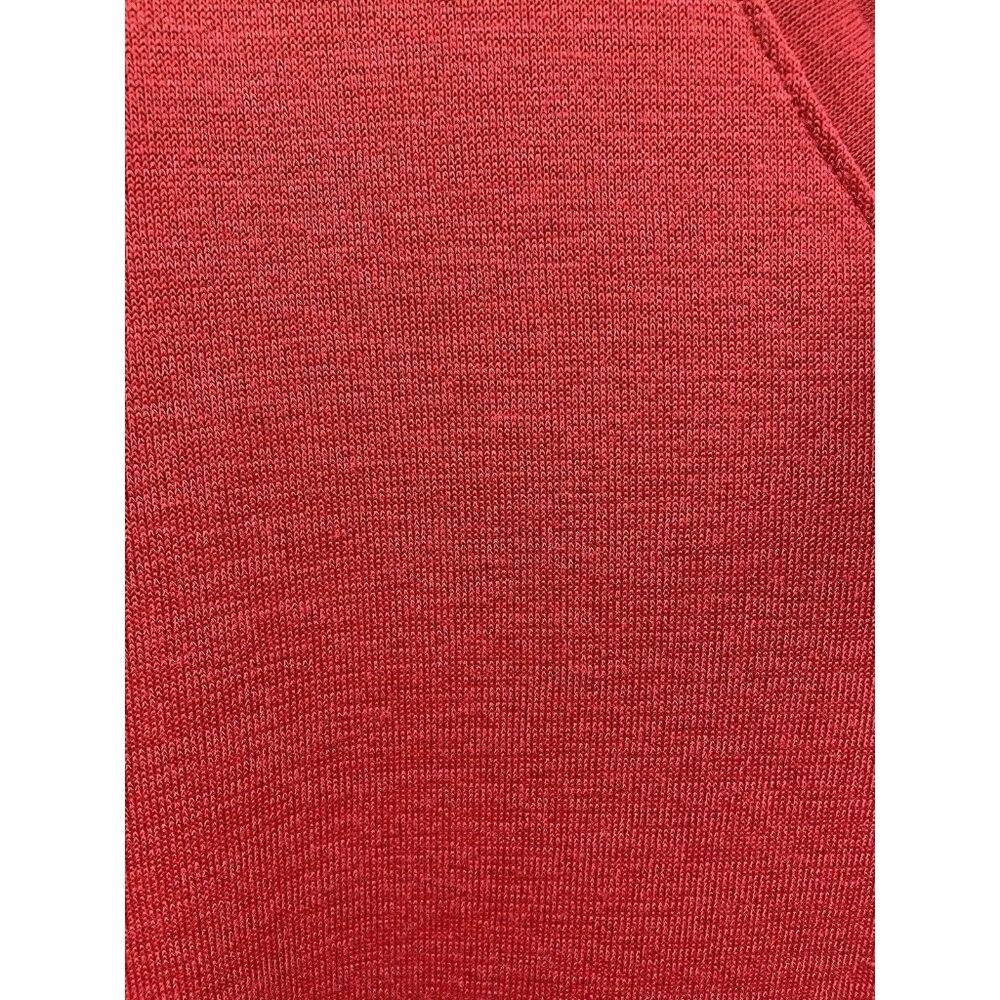 ORVIS 46% RAYON V-NECK TUNIC KNIT TOP SIZE LARGE RED - Picture 9 of 16